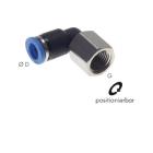 L push-in fittings with cylindrical female thread, standard