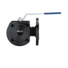 3-way flanged ball valves, reduced throughway, PN 16