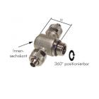 T-screw connections 360° positioning
